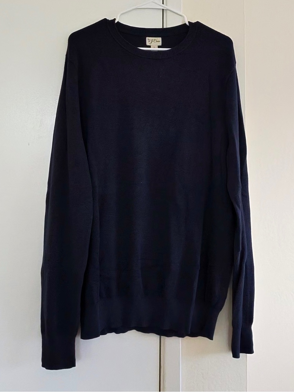 J. Crew Men's Navy Crewneck Sweater